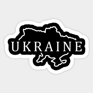 UKRAINE MAP Sticker